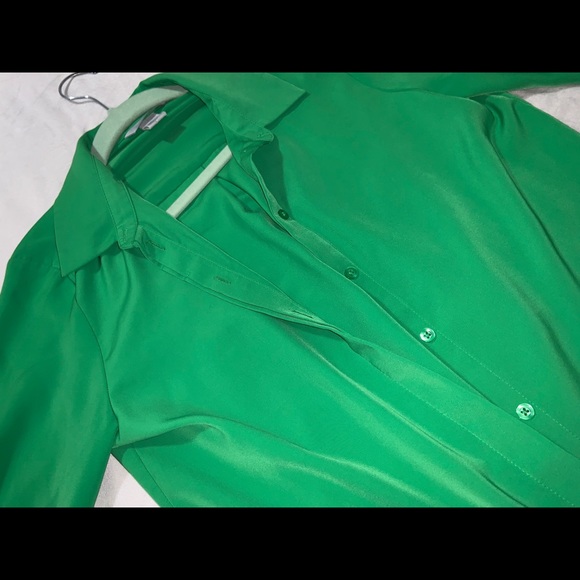 Long sleeve green blouse - Picture 2 of 2